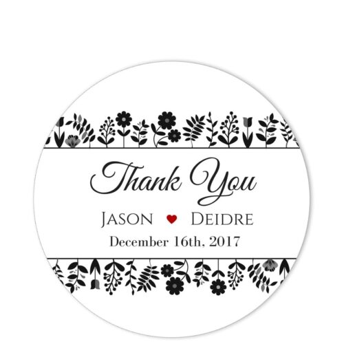 Flower Beds Thank You Sticker