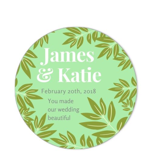 Leaves of Spring Green Sentiment Sticker