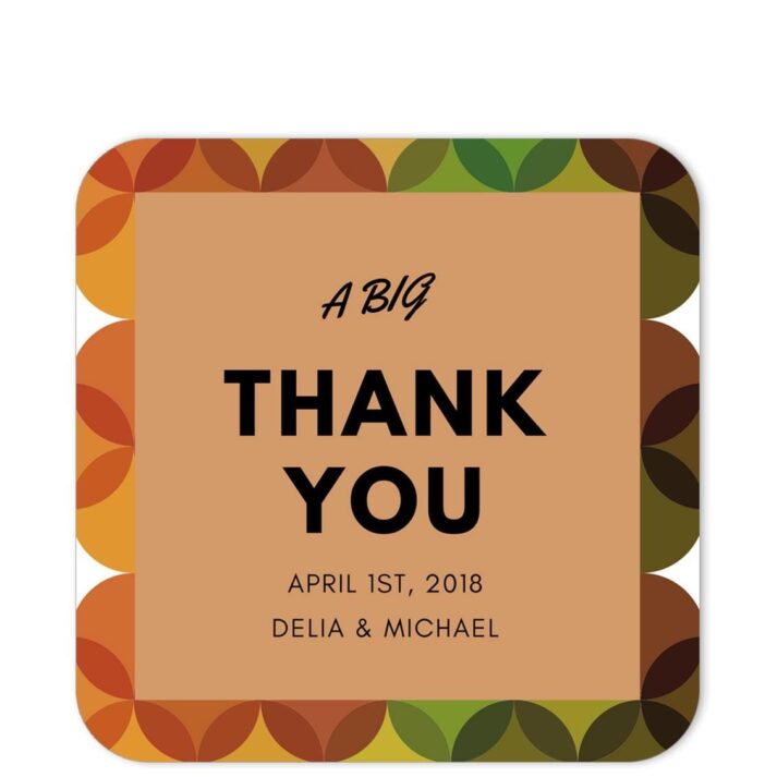 Retro Thank You Sticker