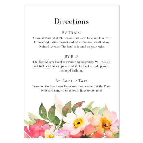 BOU-TOP-INV-1 Romantic Bouquet Invitation - Back