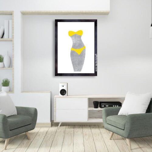 UNC-BIK-ART-1 Uncover Bikini Wall Art