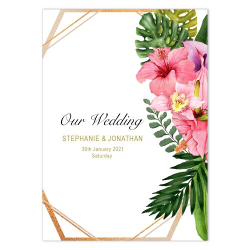 TRO-HIB-INV-1 Tropical Hibiscus Invitation Card