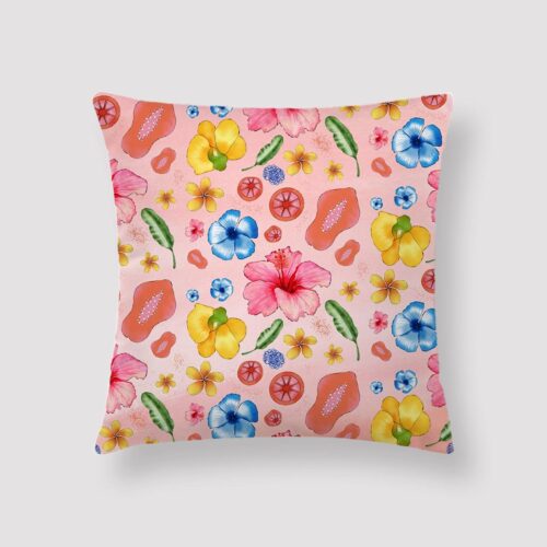 PIN-FIZ-CUS-1 Pink Fizz Cushion Throw Pillow