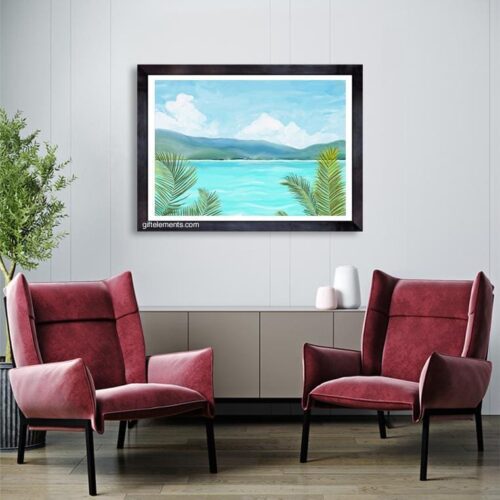 TRO-SEA-ART Tropical Sea Wall Art