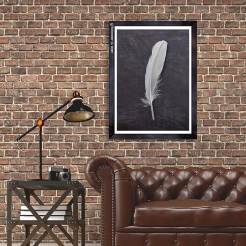 LON-FEA-ART-1 Lone Feather Wall Art