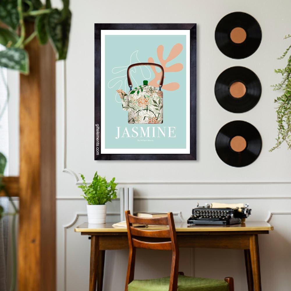 JAS-TEA-ART-1 Jasmine Teapot Wall Art