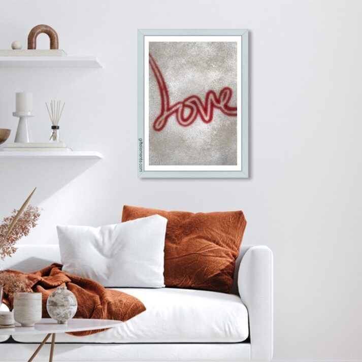 LOV-SPR-ART-1 Love Spray Wall Art