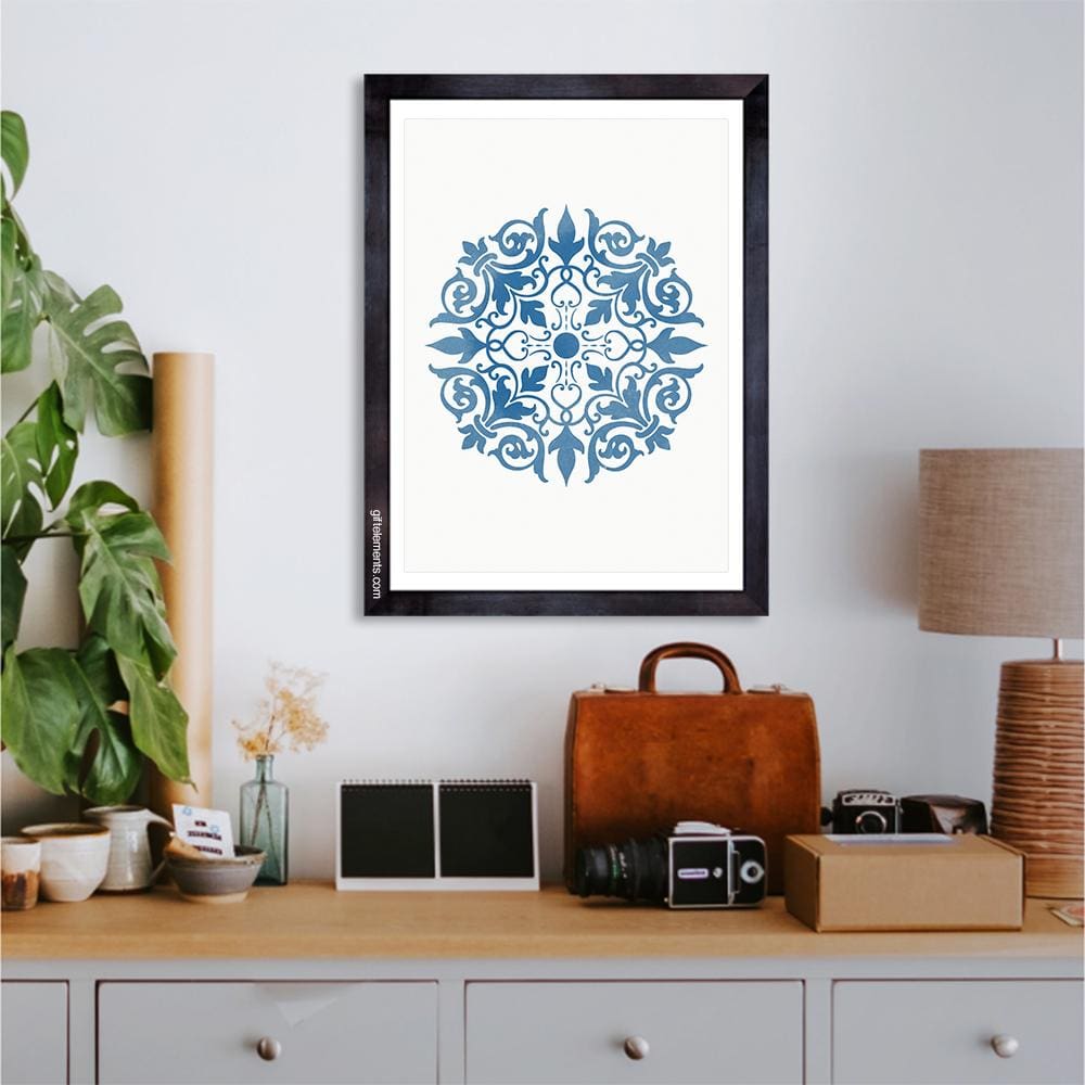 HAM-MED-ART-1 Hamptons Medallion Wall Art