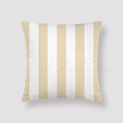 MIL-STR-CUS-1 Milky Stripes Throw Pillow