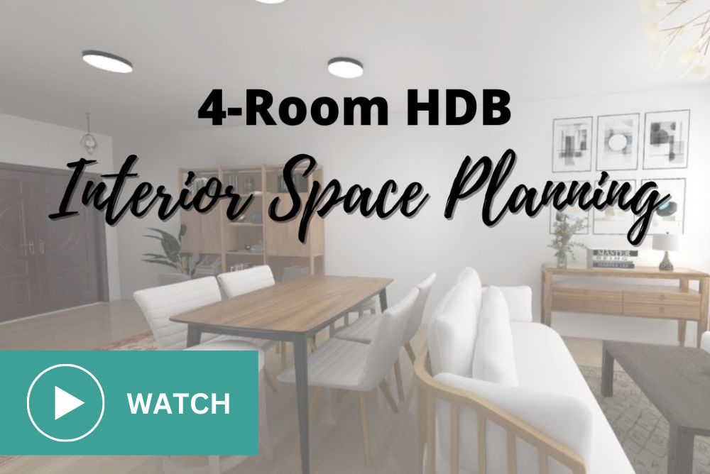 Space Planning For A 4-Room Small Apartment Design