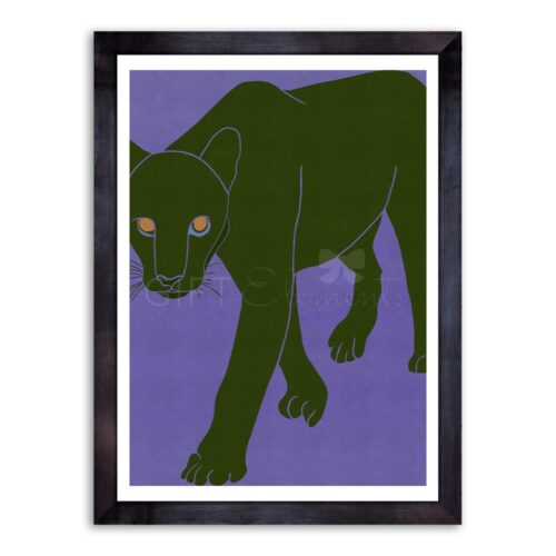 Green Jaguar Wall Art