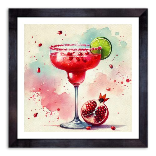 Pomegranate Cocktail Wall Art