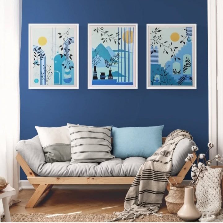 BOH-BAR-FIN-1 Boho Abstract Arch Fine Art