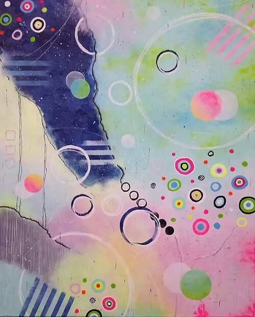 PLA-MOM-FIN-1 Playful Moments Abstract Fine Art