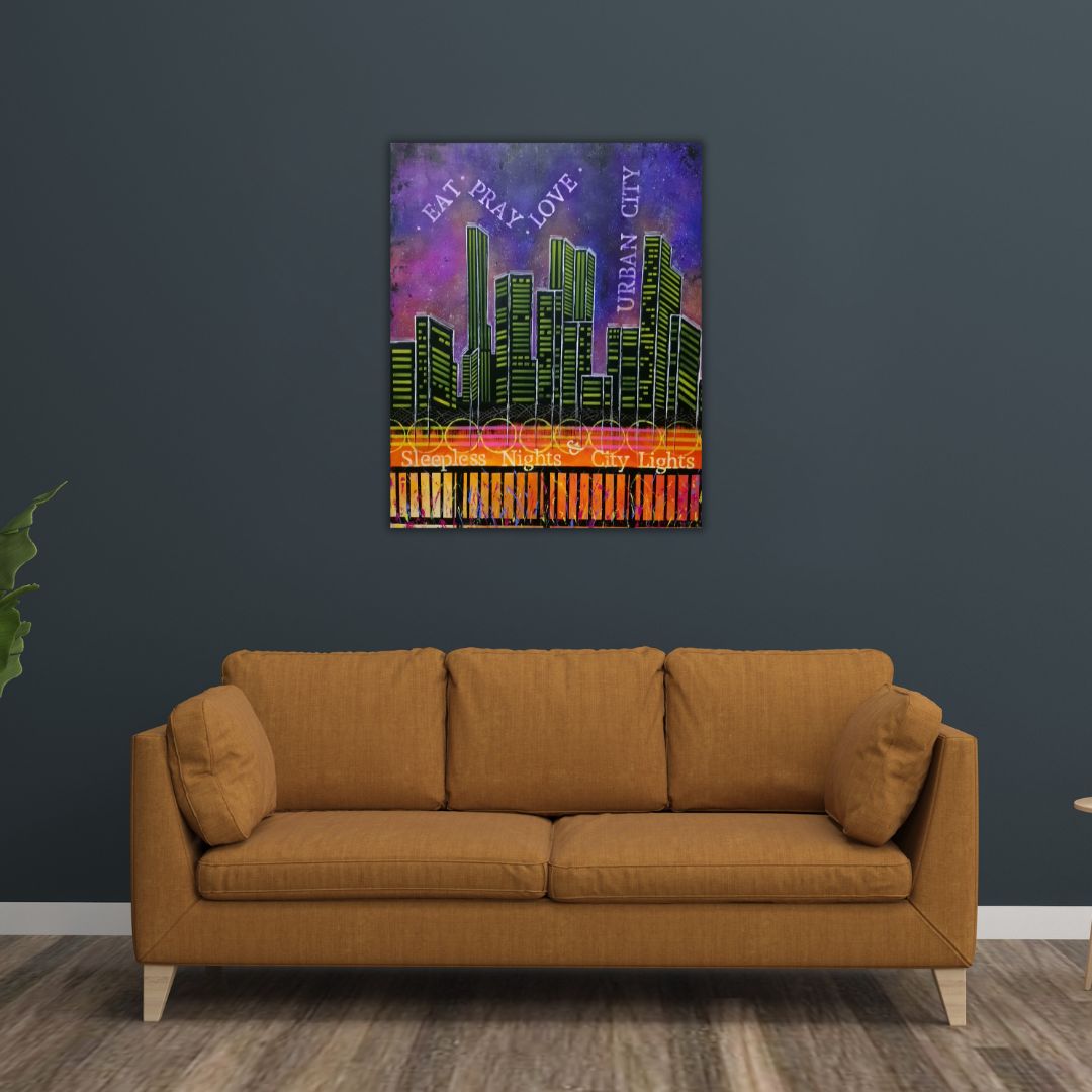 URB-SNCL-FIN-1 Urban City Abstract Fine Art