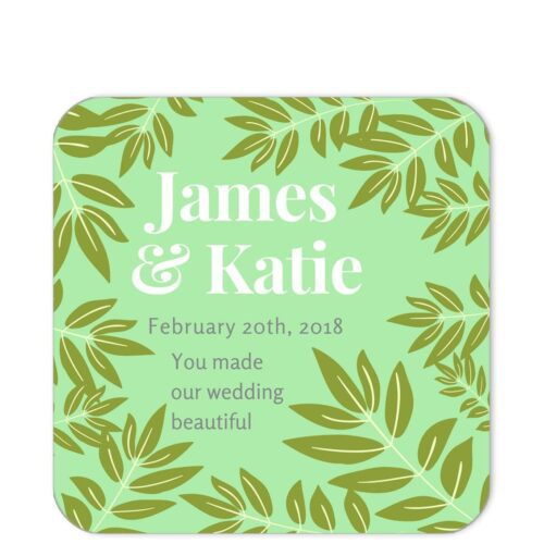 Leaves of Spring Green Sentiment Sticker