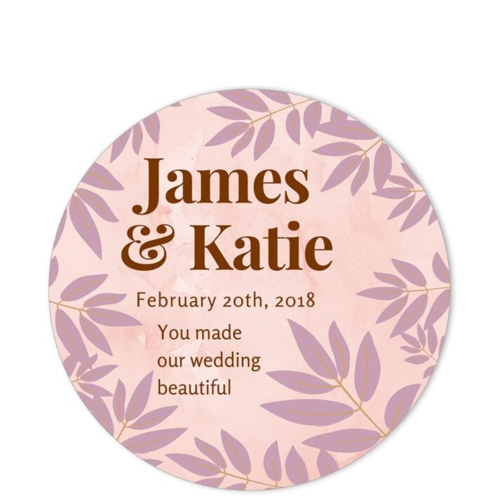 Leaves of Spring Pink Sentiment Sticker