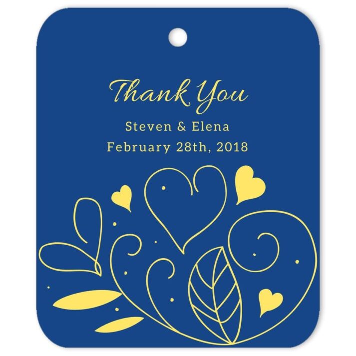 Country Summer Blue Thank You Gift Tag