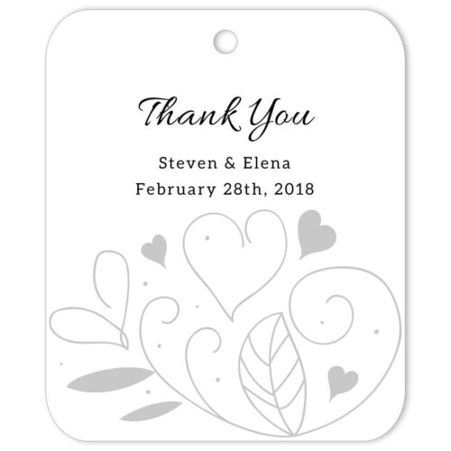 Country Summer White Thank You Gift Tag