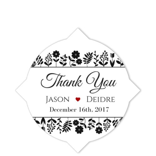 Flower Beds Thank You Sticker