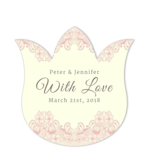 Lace Border With Love Pink Sticker