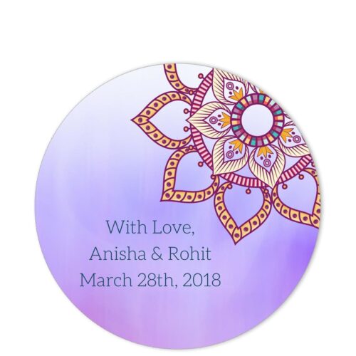 Ethnic Indian Flower Mandala With Love Sticker