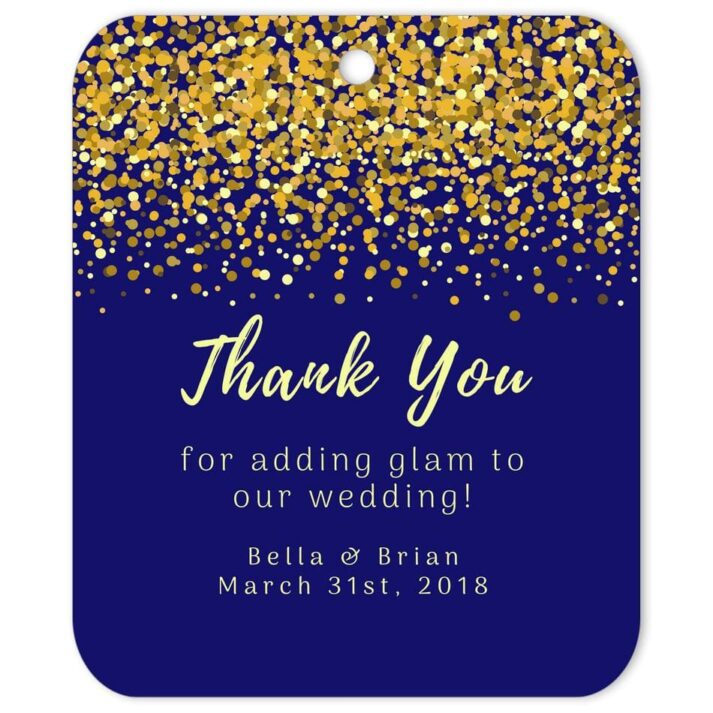 Thank You Sticker Confetti | Custom Sticker Label | Gift Elements