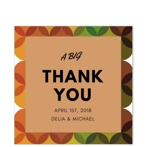 Retro Thank You Sticker