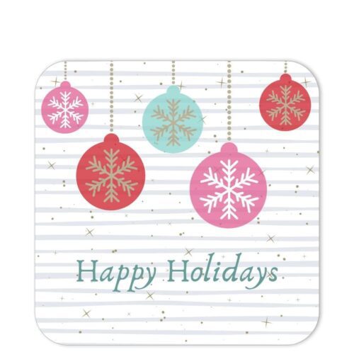 RGP-HHB-1 Happy Holiday Snowflake Baubles Sticker
