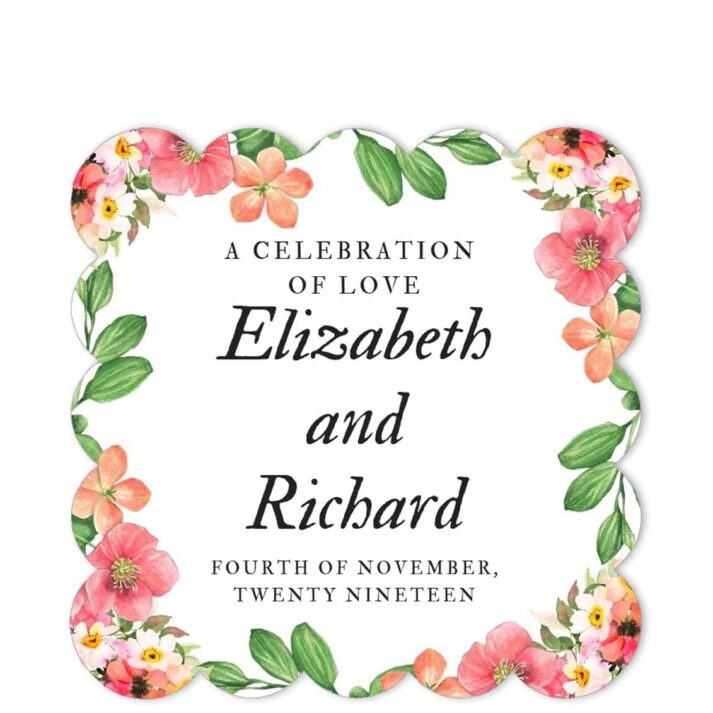 PER-SPR-1 Perpetual Spring Wedding Sticker