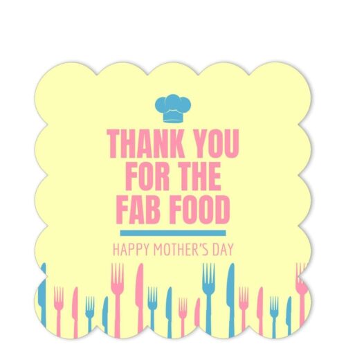 FAF-MOD-1 Fab Food Celebration Sticker