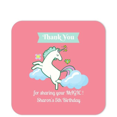 UNI-CEL-1 Unicorn Celebration Sticker