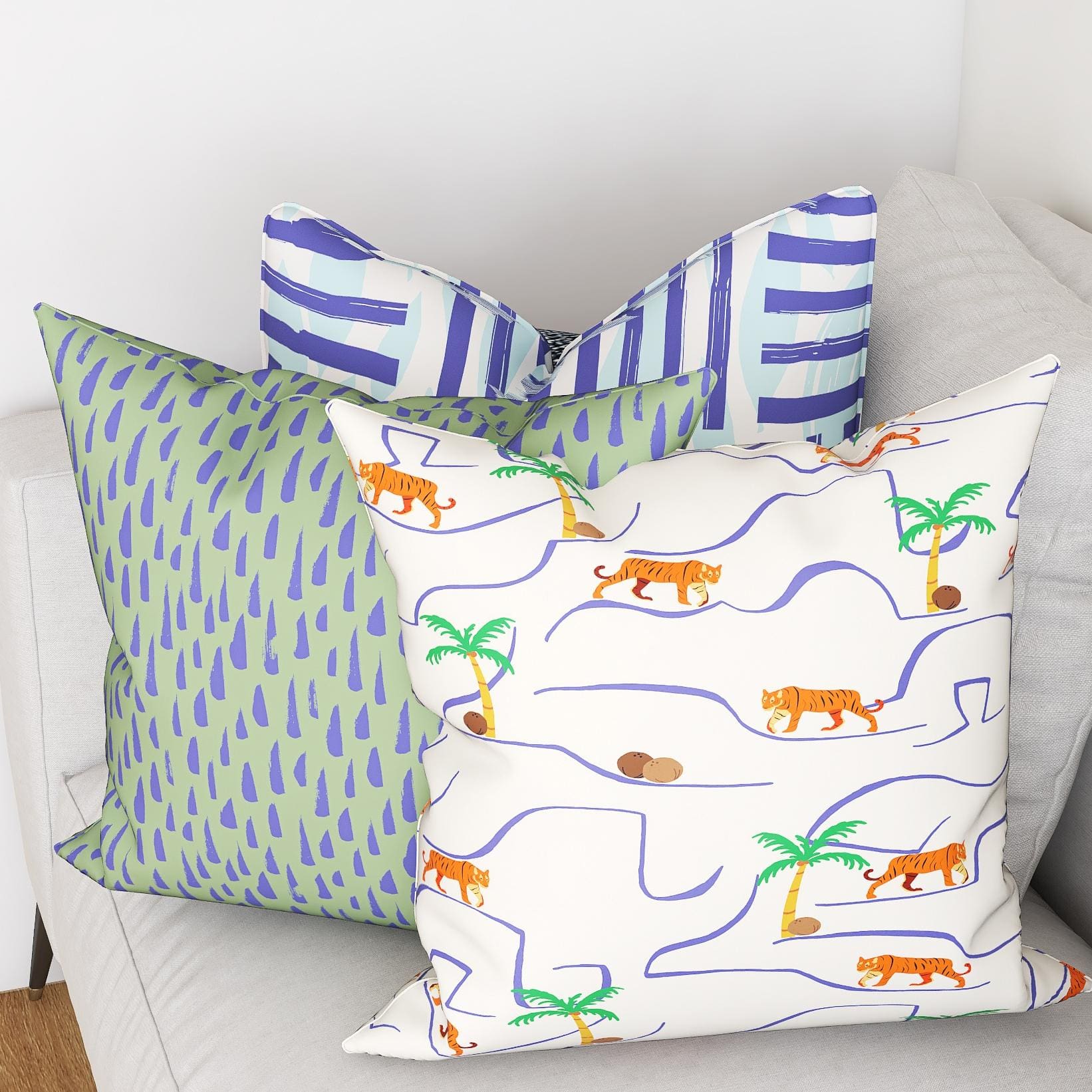 Year of the Tiger Very Peri Cushions