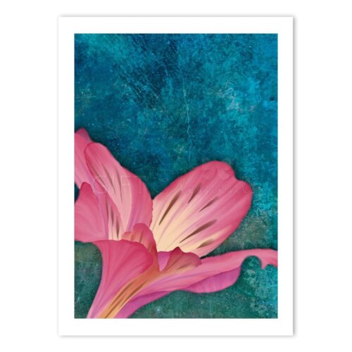 PIN-LIL-ART-1 Pink Lilies Wall Art