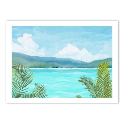 TRO-SEA-ART Tropical Sea Wall Art