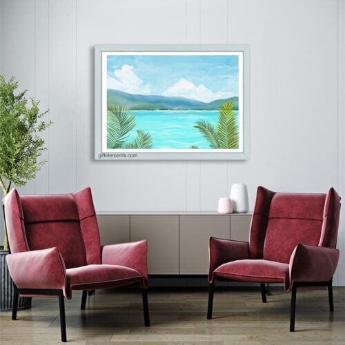 TRO-SEA-ART Tropical Sea Wall Art