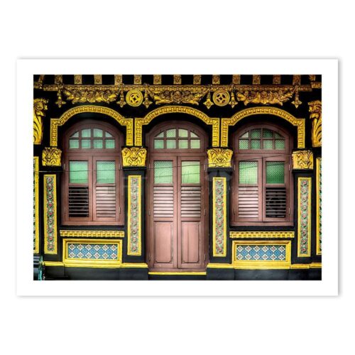 SIN132-SHO-ART-1 The Singapore Shophouse #132 Wall Art