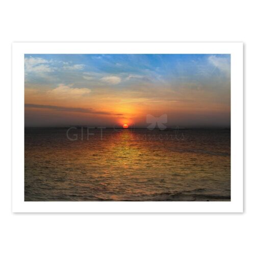 FIE-SUN-PHO-1 Fiery Sunset Photo Art