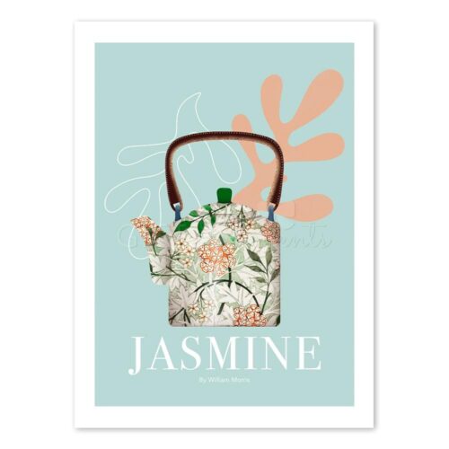 JAS-TEA-ART-1 Jasmine Teapot Wall Art