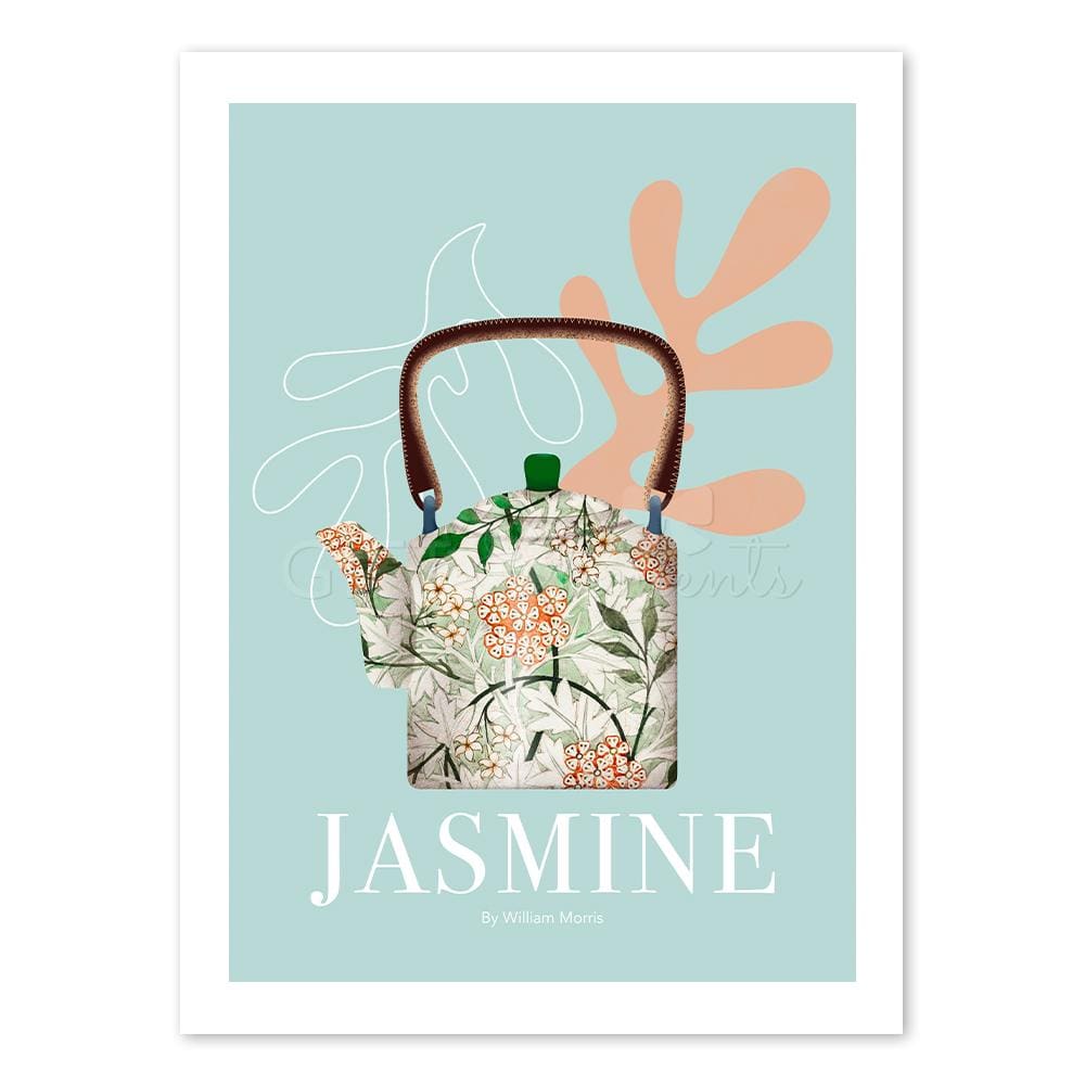 JAS-TEA-ART-1 Jasmine Teapot Wall Art