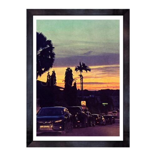 SUB-SUN-PHO-1 Suburban Sunset Photo Art