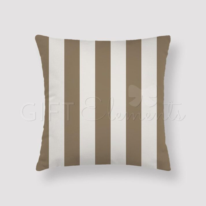 SAN-STR-CUS-1 Sand Stripes Throw Pillow