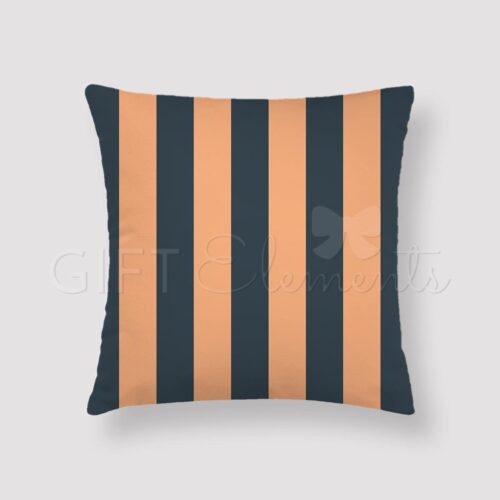 APR-STR-CUS-1 Apricot Stripes Throw Pillow
