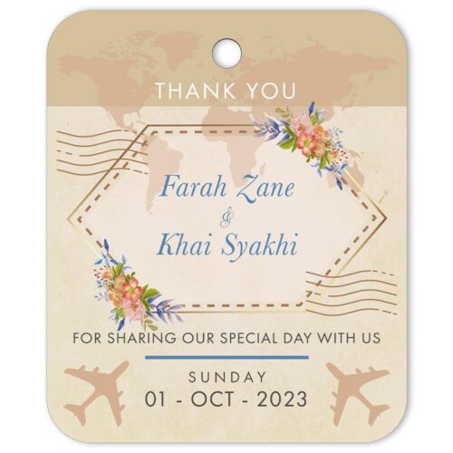 JET-SET-INV-1 Jet Set Invitation, Gift Tags & Sticker Labels