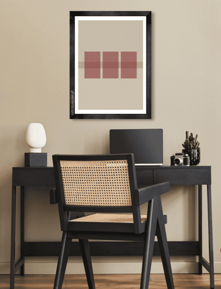 Framed wall art for study room decor