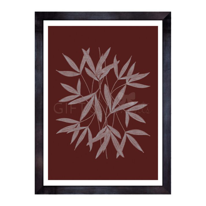 BAM-LEA-ART-1 Bamboo Leaves Wall Art