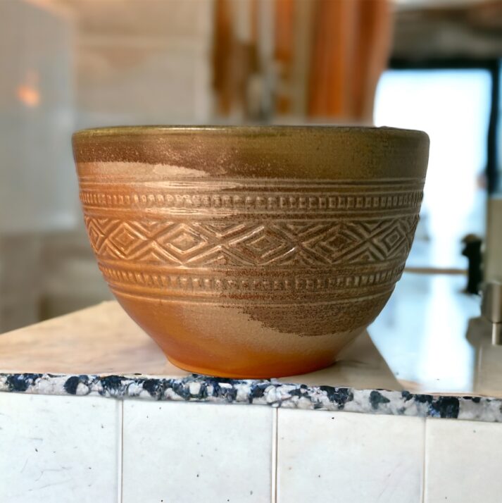 MUG-PIN-POT-1 Mugan Pingdong Bowl Brown