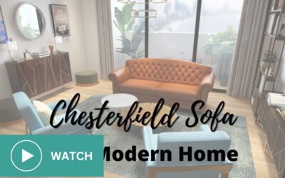 Chesterfield Sofa in a Modern Home