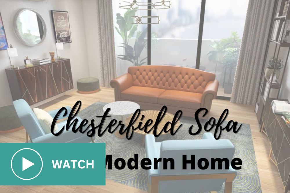 Chesterfield Sofa in a Modern Home