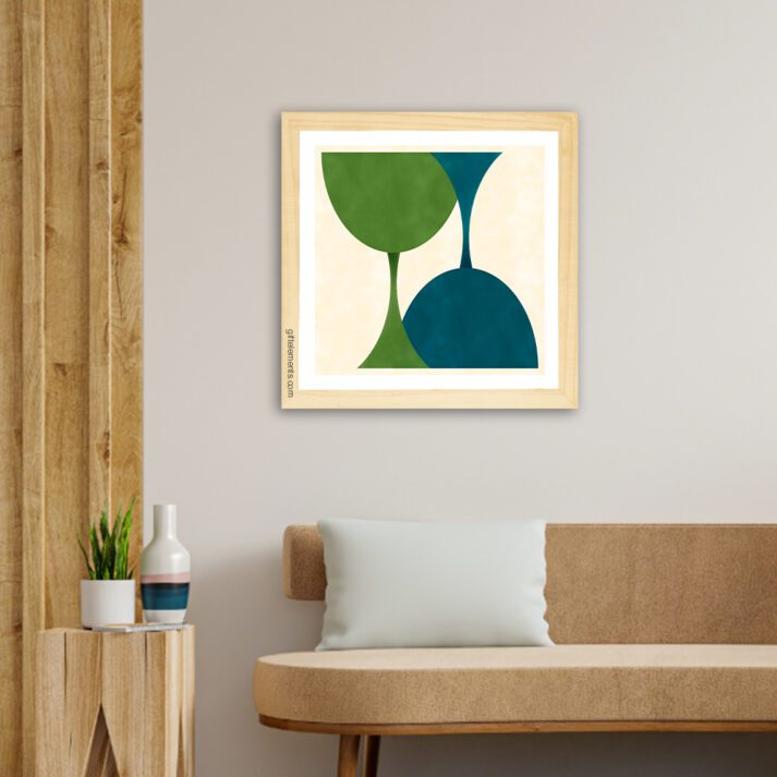 Wine Glass Abstract Wall Art